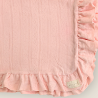 The Pointelle Blanket - Rose