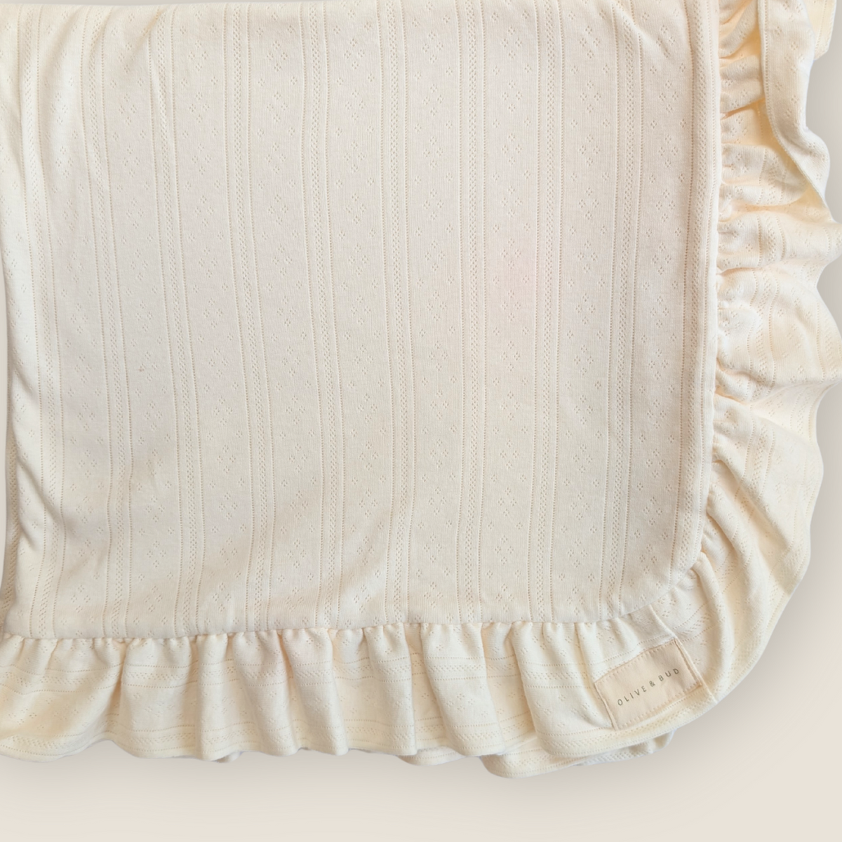 The Pointelle Blanket - Off-white