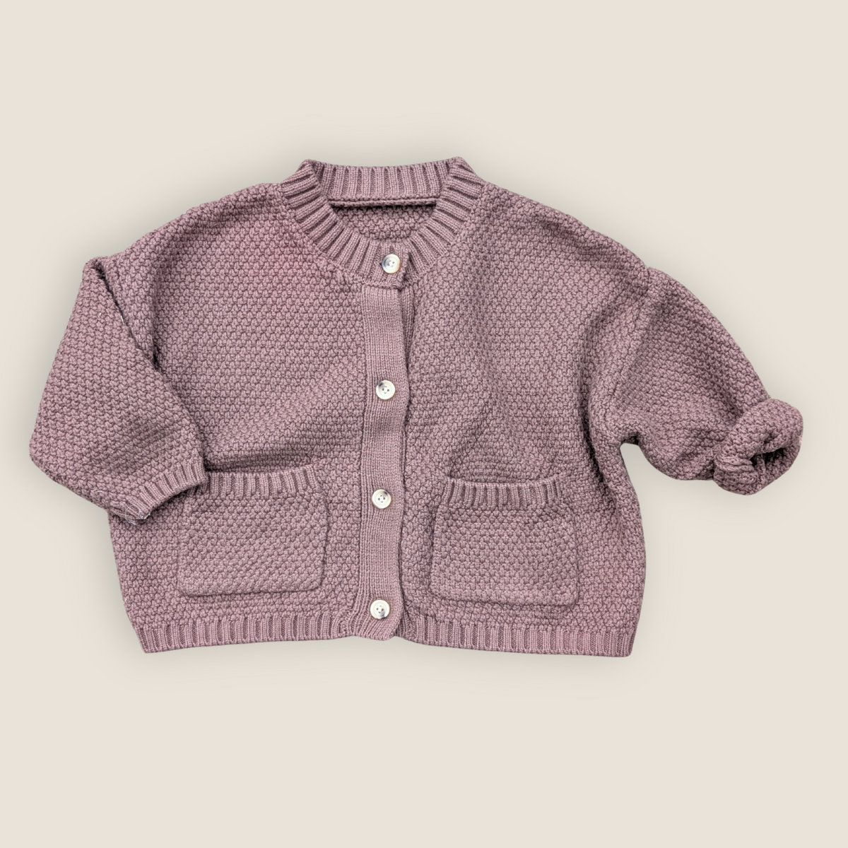 Chocolate Chunky Knit Cardigan