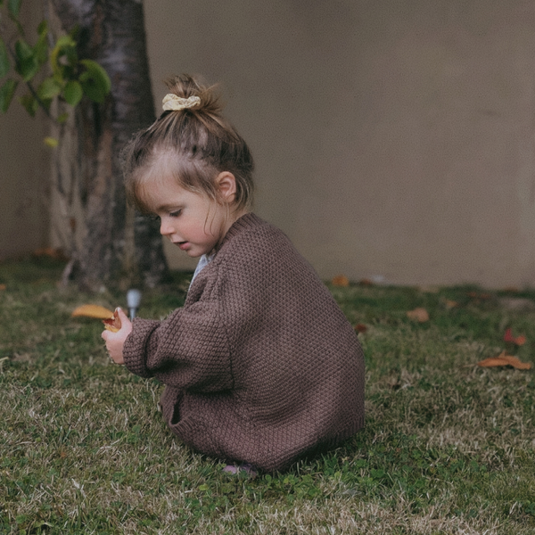 Chocolate Chunky Knit Cardigan