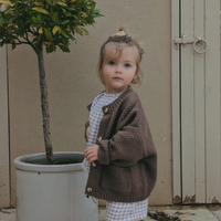 Chocolate Chunky Knit Cardigan