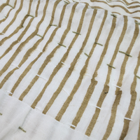 Kantha Bassinet Striped  Blanket | Green