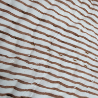 Kantha Bassinet Striped  Blanket | Chocolate