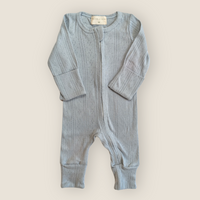 The Pointelle Sleepsuit | Cornflower