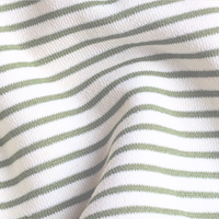 Striped Sweatshirt Romper | Green