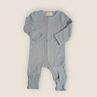 The Pointelle Sleepsuit | Cornflower