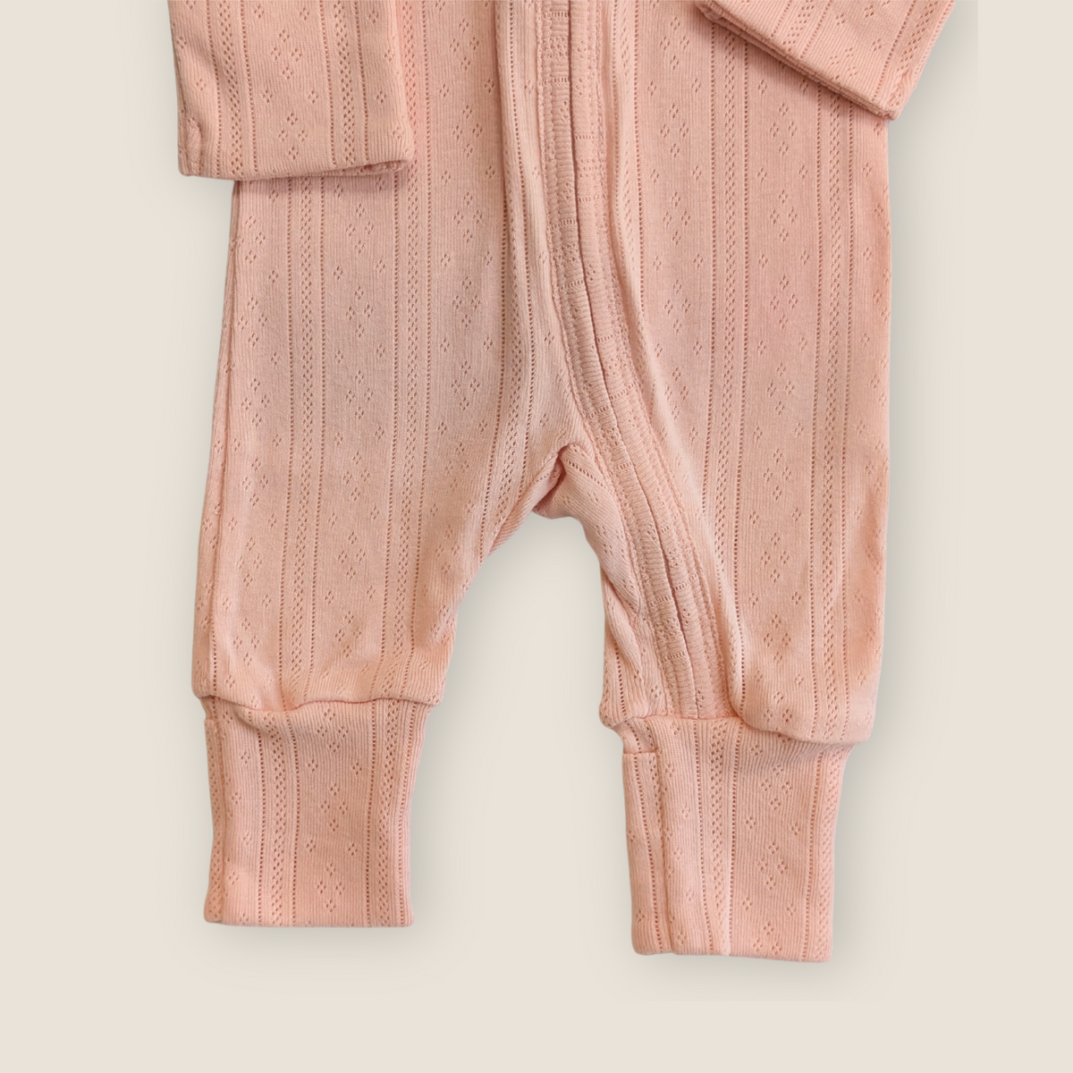 The Pointelle Sleepsuit | Rose