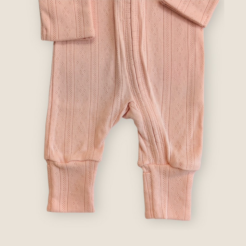 The Pointelle Sleepsuit | Rose