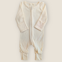 The Pointelle Sleepsuit | Off White