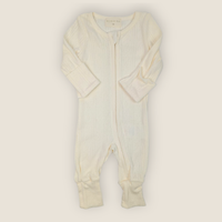 The Pointelle Sleepsuit | Off White