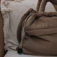 Puffer Tote Bag | Khaki