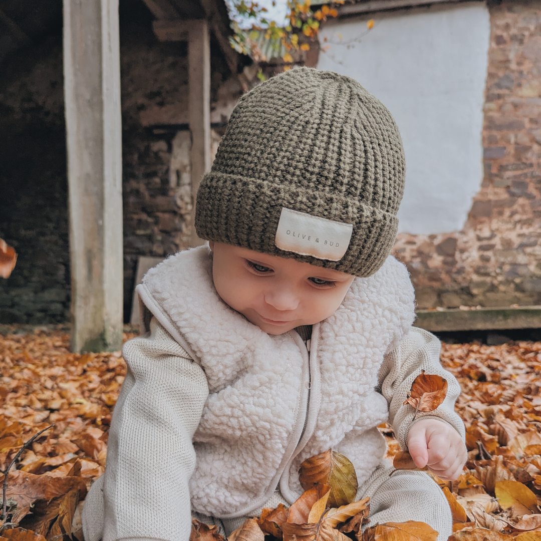 Knit Beanie | Moss