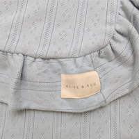 The Pointelle Blanket - Cornflower