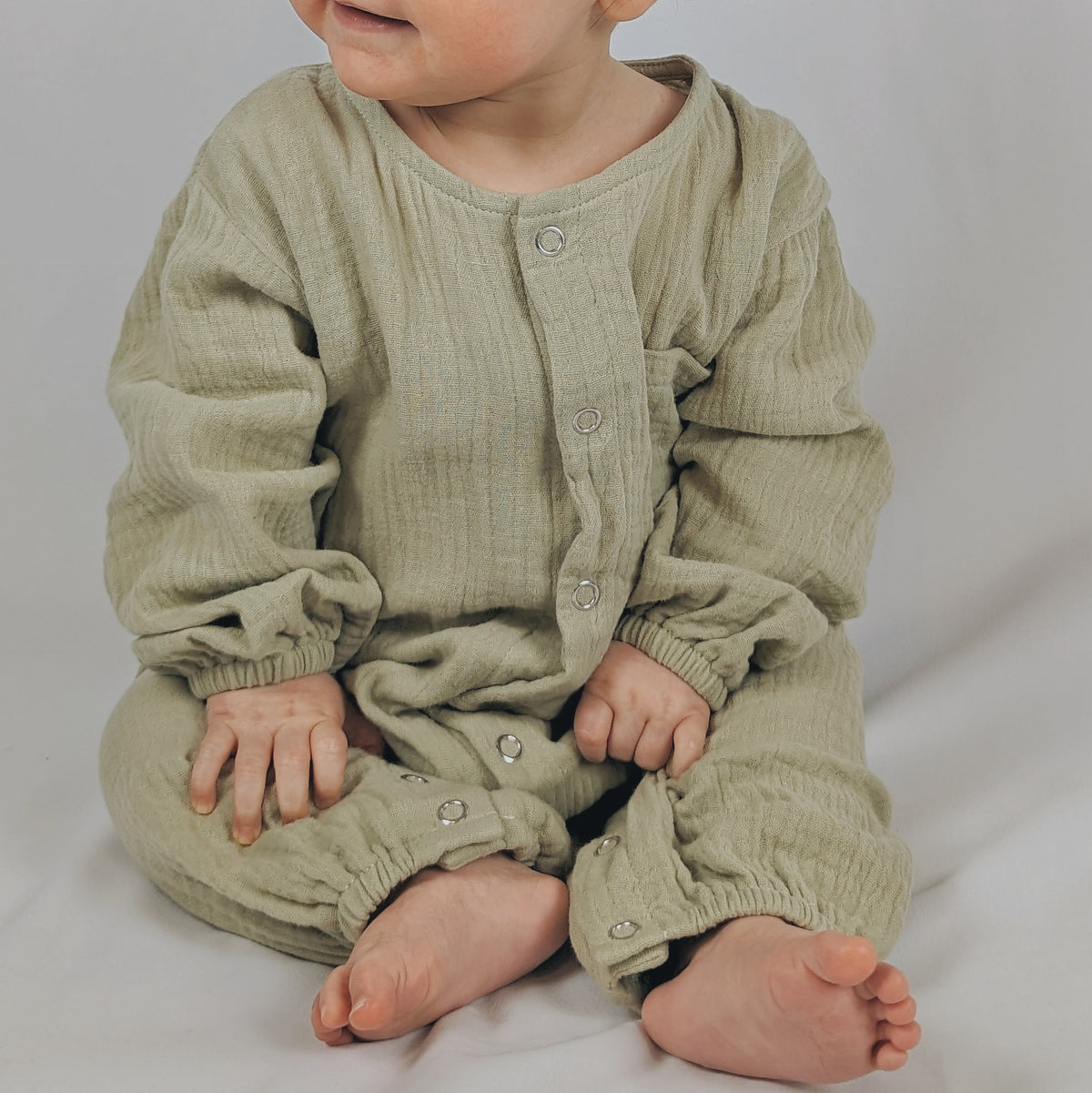 Muslin Romper | Sage