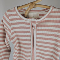 Primrose Striped Ribbed Sleepsuit