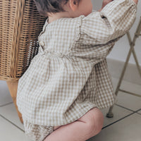 Gingham Smock and Pants | Caramel