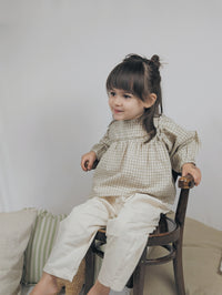 Gingham Smock and Pants | Caramel