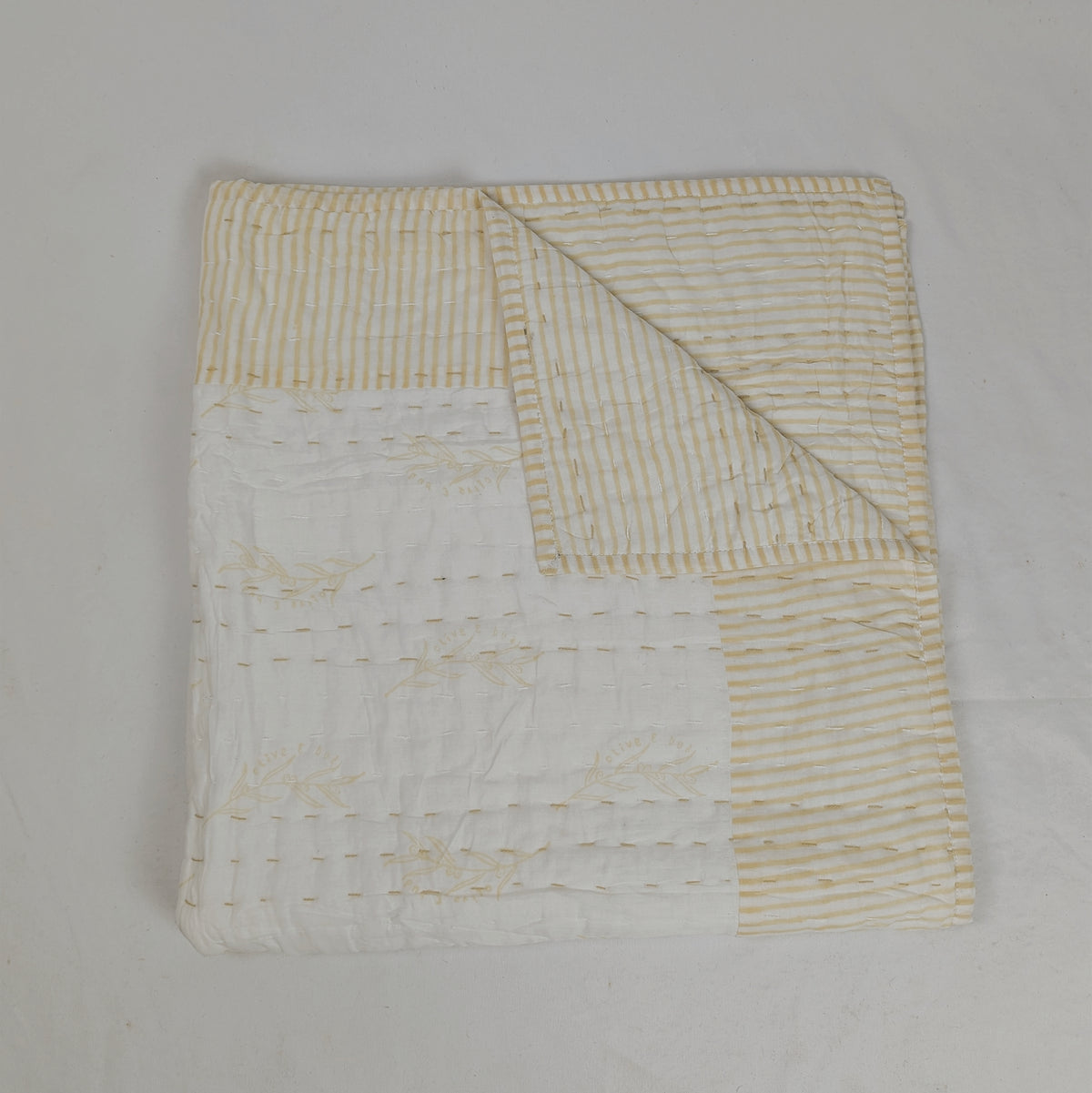 Bassinet Striped  Blanket | Yellow