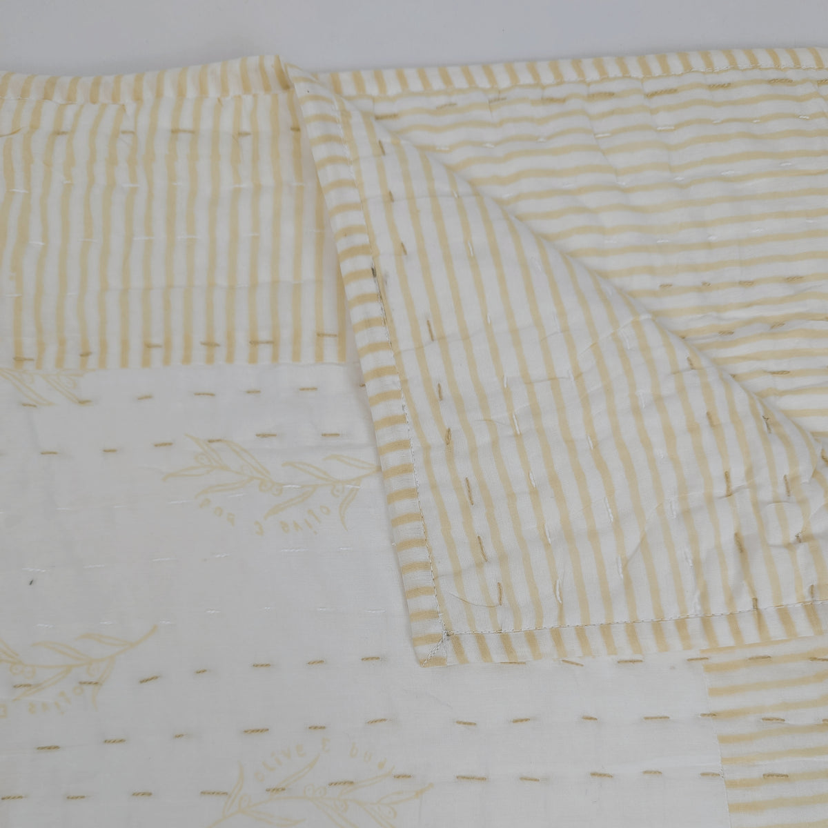 Bassinet Striped  Blanket | Yellow