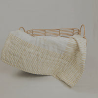 Bassinet Striped  Blanket | Yellow