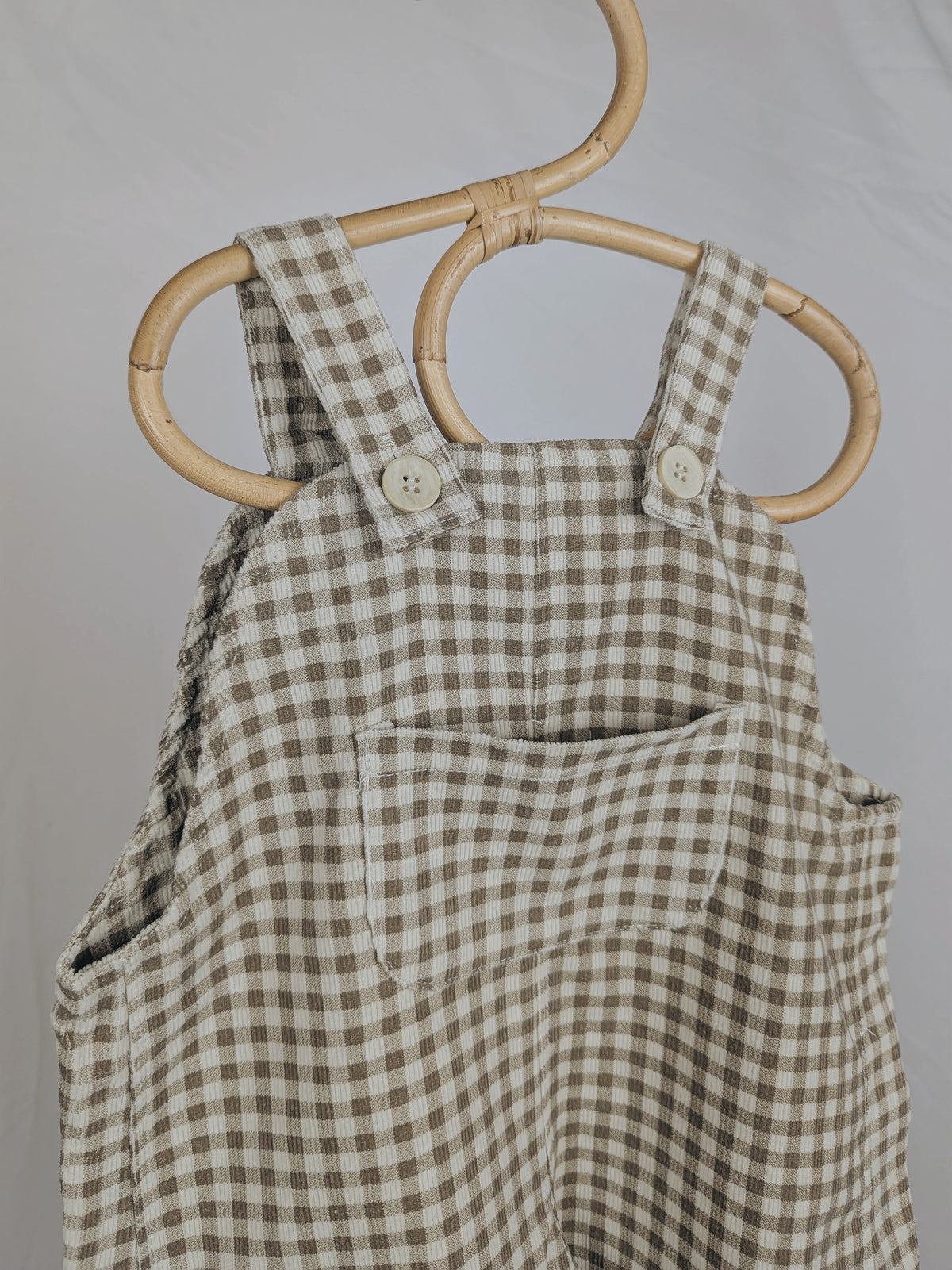 Gingham Dungarees