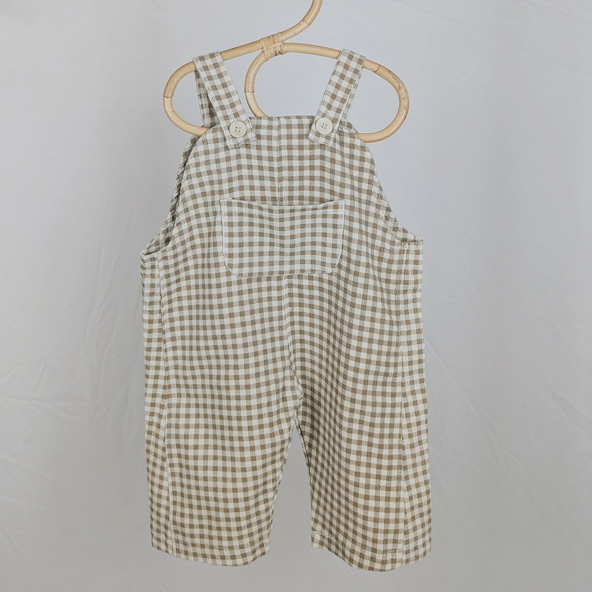 Gingham Dungarees