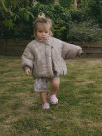Gingham Padded Coat