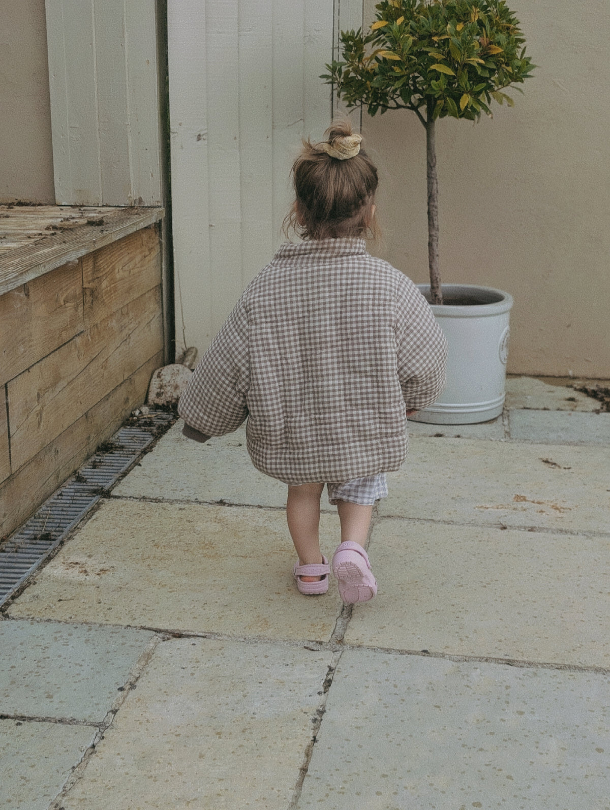 Gingham Padded Coat