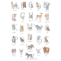 A3 Animal Alphabet Print | Print only