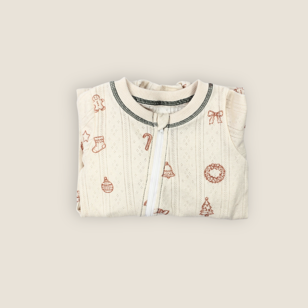 PRE ORDER - The Christmas Pointelle Sleepsuit