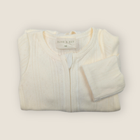 The Pointelle Sleepsuit | Off White