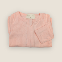 The Pointelle Sleepsuit | Rose