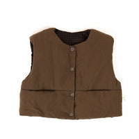 Carob Reversible Puffer Gilet