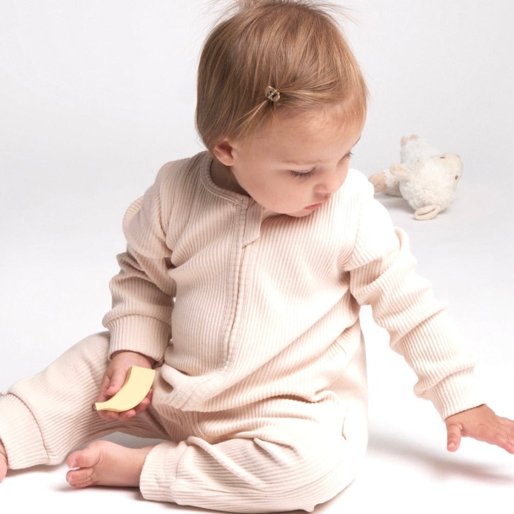 Melba Ribbed Footless Sleepsuit